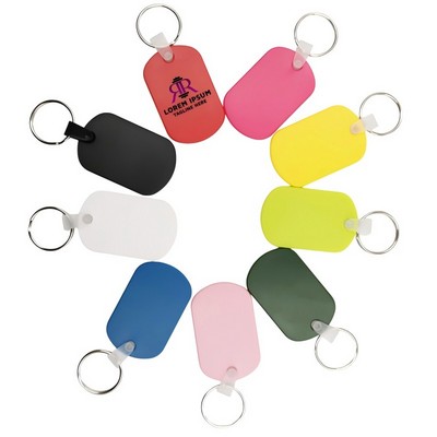 Oval Shape PVC Keychain