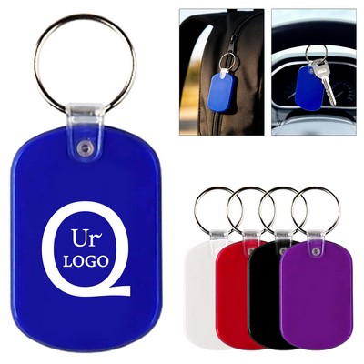 Oval Shape Pvc Key Chain